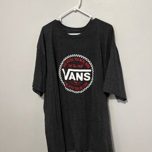 Vans Black and Red Short Sleeve Tee